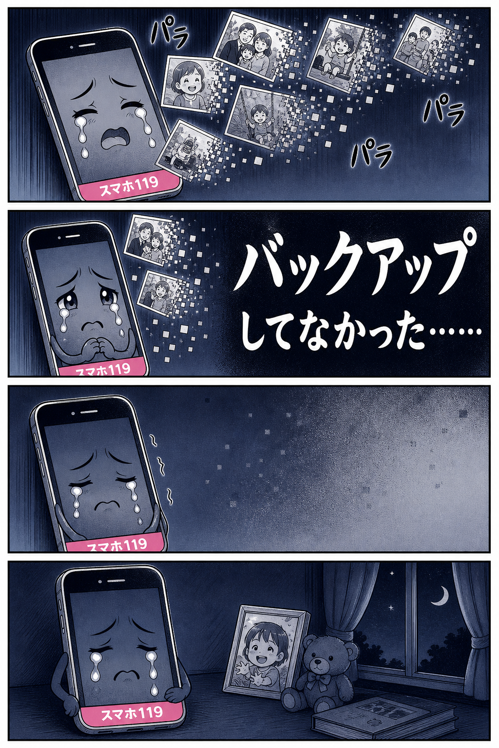 バックアップを取っておらず写真が全部消えた回想