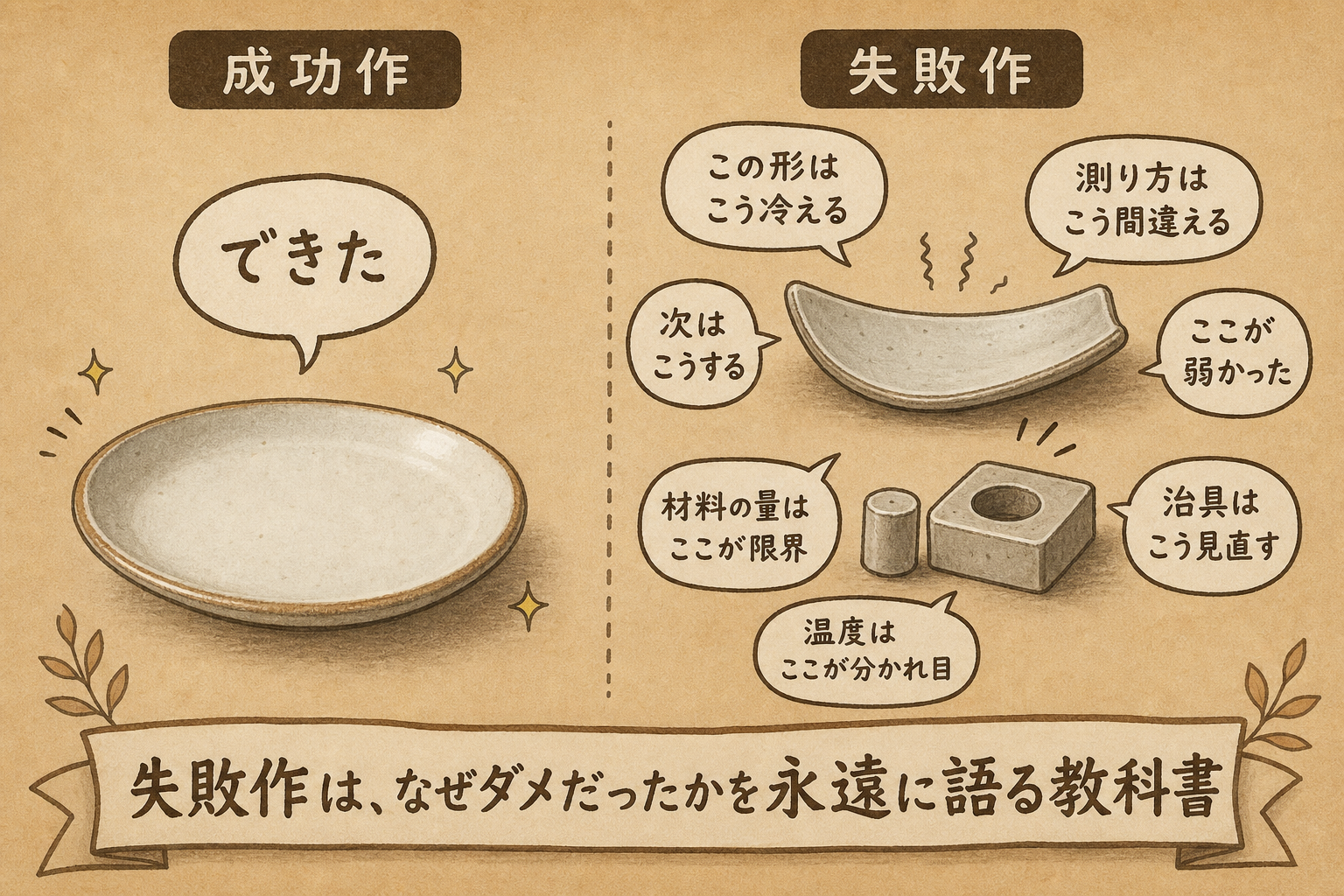 失敗作が教科書として語り続けてくれることを示す図