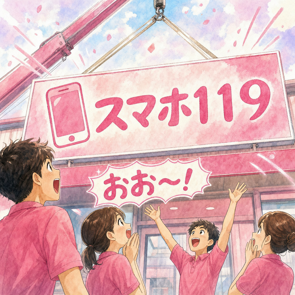 ５号店・宜野湾ベースの漫画 1ページ目｜スマホ１１９