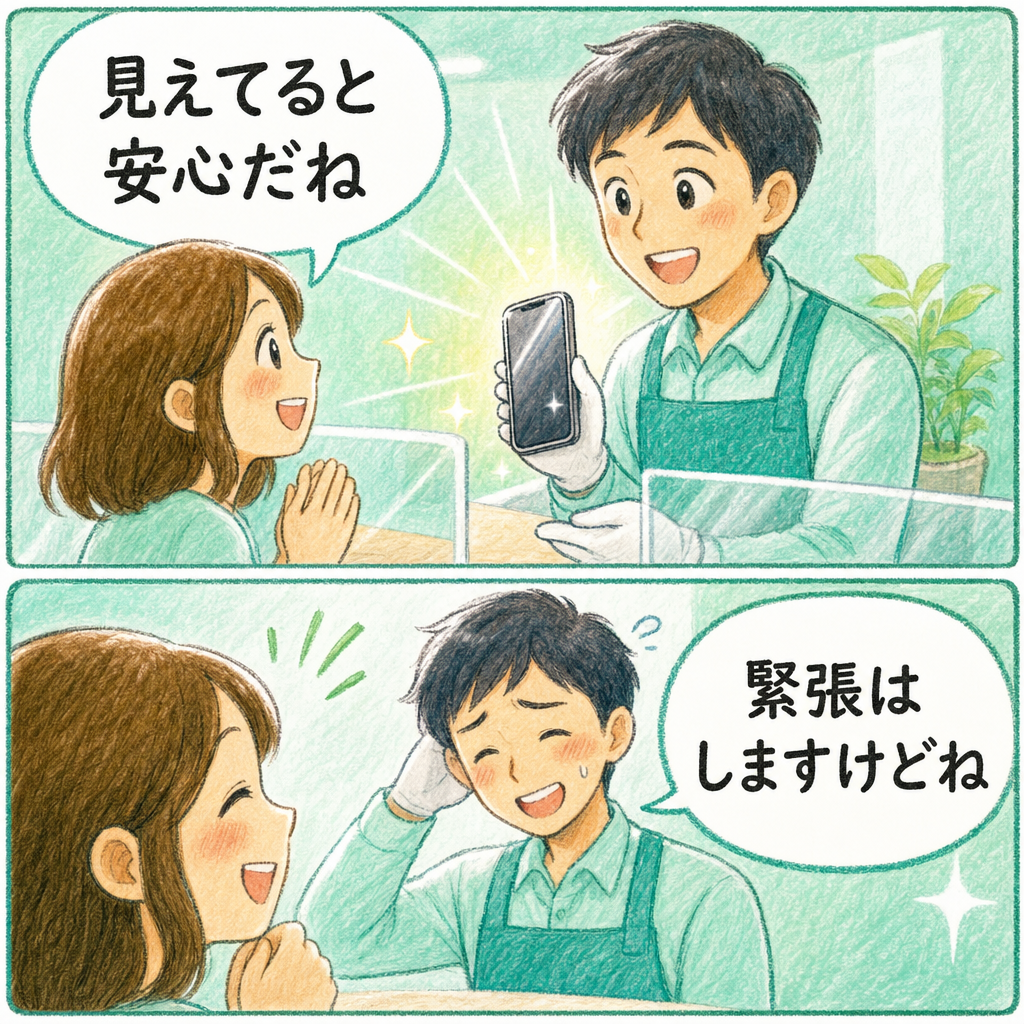 ７号店・イオン具志川店の漫画 3ページ目｜スマホ１１９