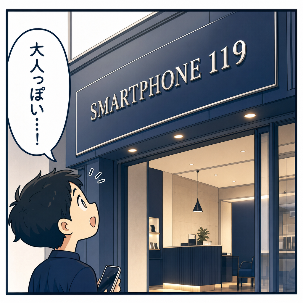 23号店・那覇オーパ店の漫画 1ページ目|スマホ119