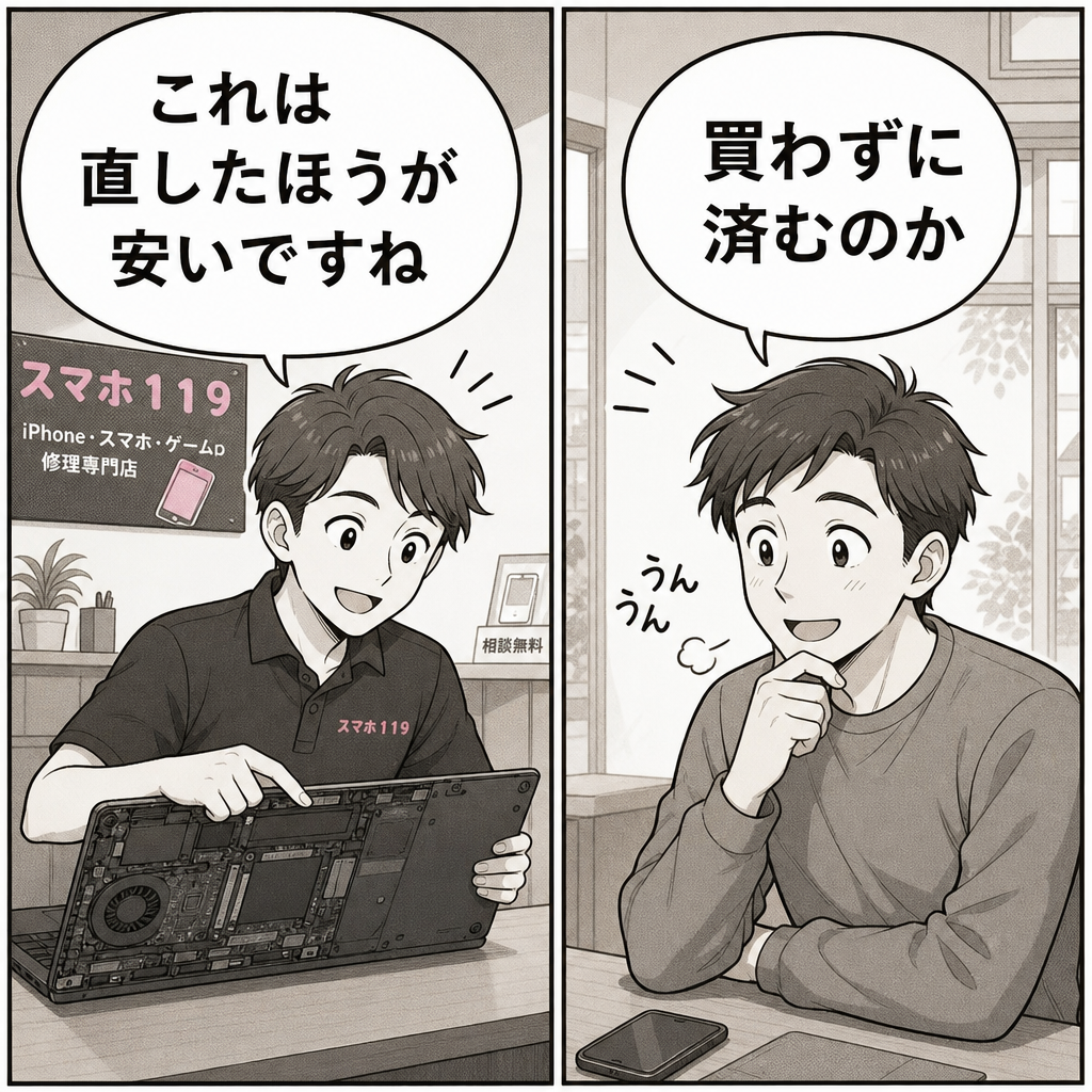 沖縄のスマホ119でパソコンの点検を相談