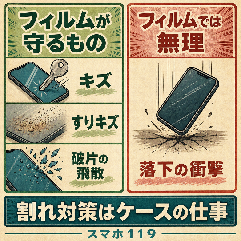 保護フィルムで防げることと防げないことの違い
