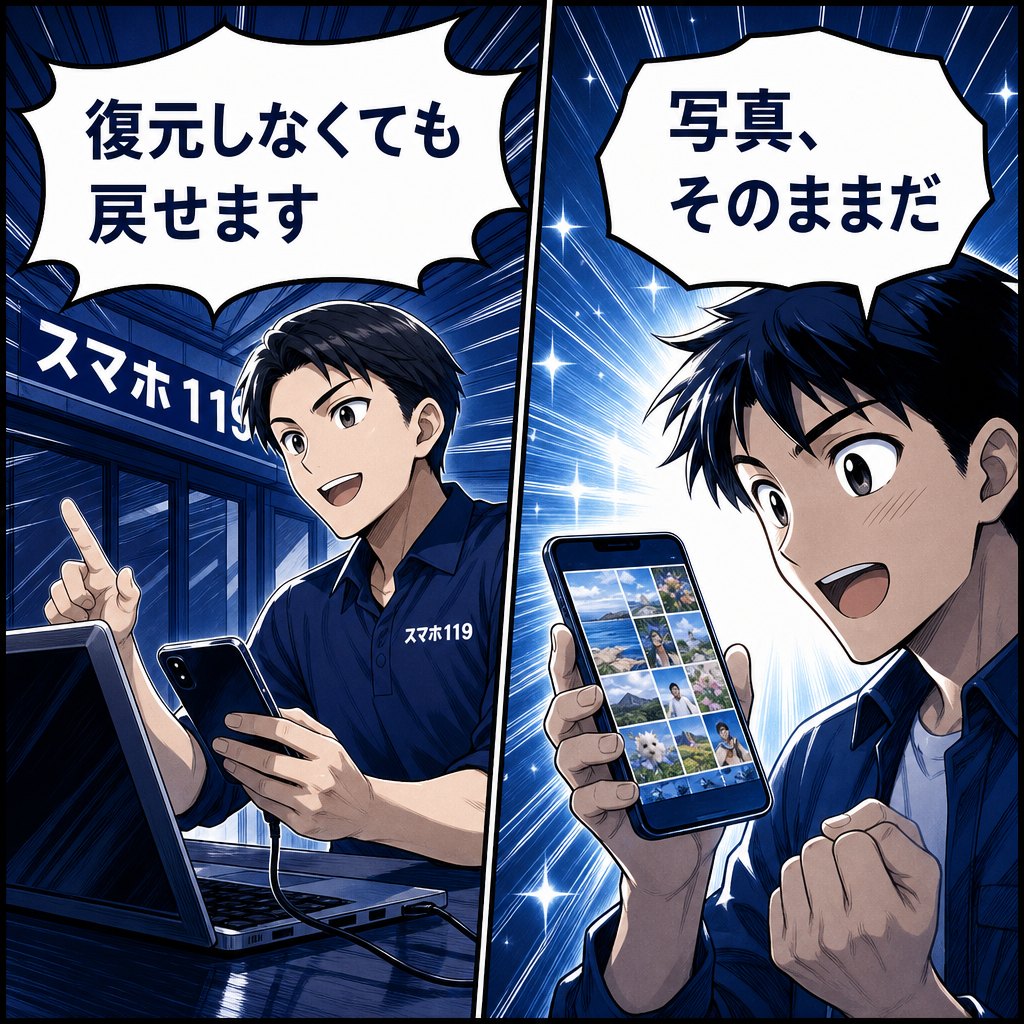 沖縄のスマホ119でシステム復旧してデータを残す