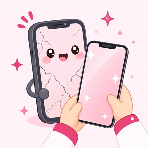 iPhone画面交換修理 3,800円から（沖縄のスマホ119）